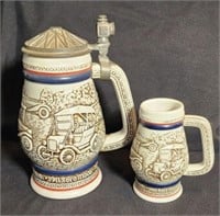 Vintage Avon car Stein and matching mug