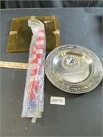 Flag & Awards Plate