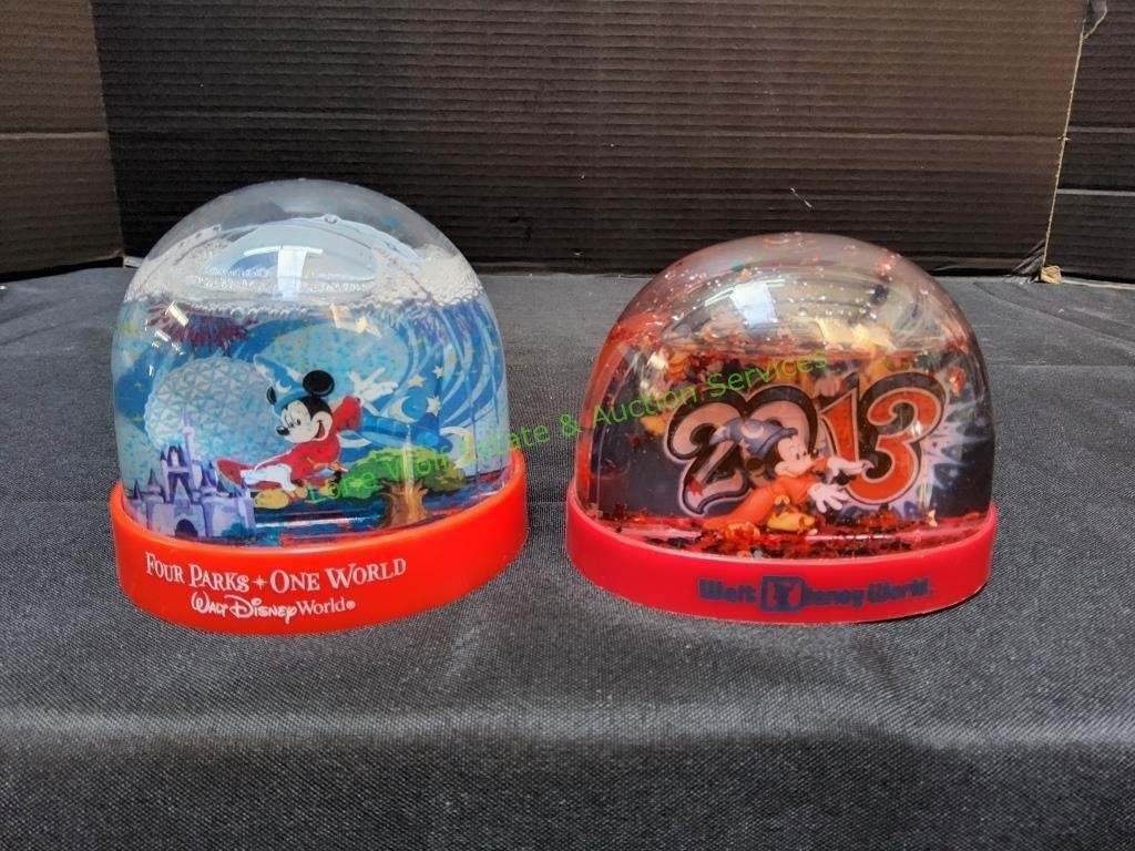 (2) Disney Snow Globes