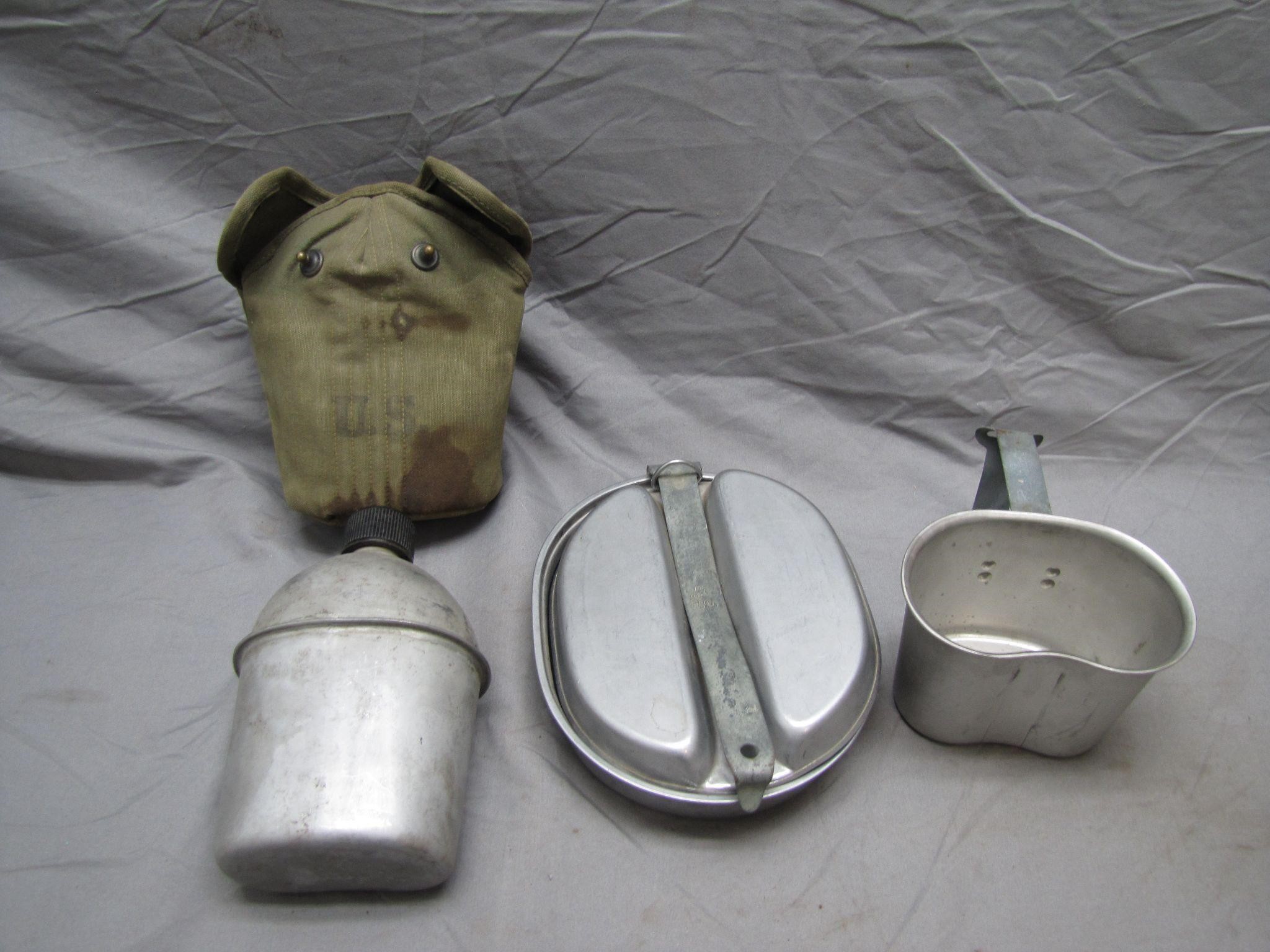 WWII Canteen, Cup & Mess Kit