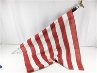 (1) American Flag w/ Grommets Eagle