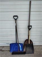Shovels and Snow Shovels(2) and Push Broom