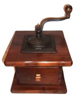 Vintage large decorative coffee grinder.