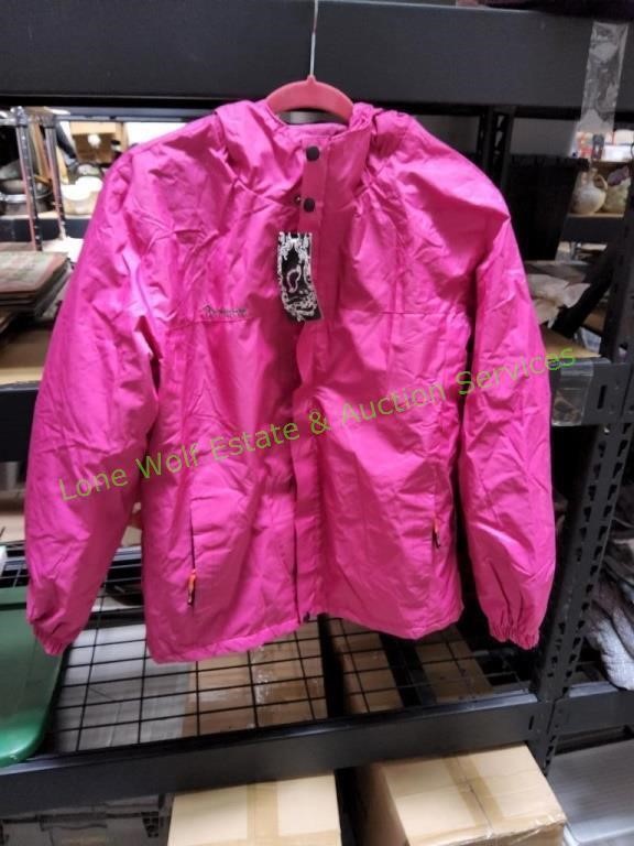 Baiwanren Rain Jacket, Hot Pink, Sz Med
