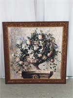 (1) Framed "Floral Sonata" signed by Welly