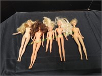 (5) Vintage Barbie Dolls