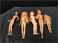 (5) Vintage Barbie Dolls