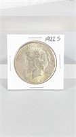 1922-S Peace Dollar, Silver