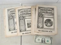 Lot of 12 EXTREMELY RARE 1897-1898 "THE BULLETIN "