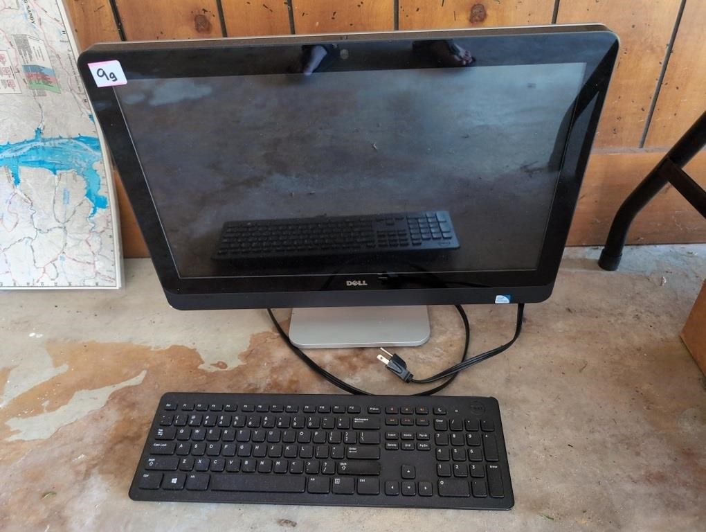 Dell computer and keyboard