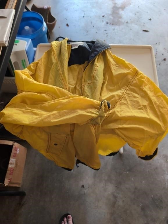 Size large raincoat