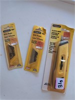New Stanley box blade knife and blades