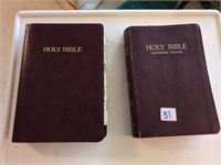 2 used Holy Bibles New King James giant print and