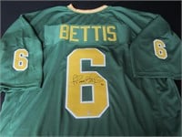 Jerome Bettis signed football jersey COA