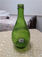 Gallo glass green wine bottle