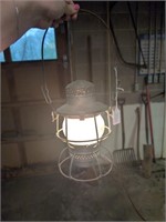 Vintage Adlake Kero L&N RR lamp converted to elec