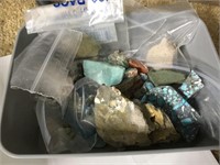Assorted Gems & Minerals Raw Turquoise Etc