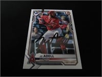 Jo Adell signed ROOKIE baseball card COA