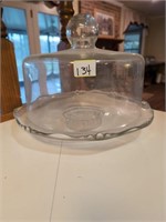 Cake stand w lid chigger bite on lid glassware