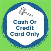 Payments-Cash Or Credit Cards Only