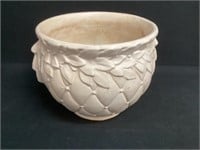 McCoy Diamond Quilted White Planter