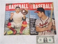 2 Nice 1950s Street & Smith's Baseball Yearbooks