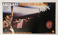 Jimi Hendrix Band of Gypsies Record Promo Poster