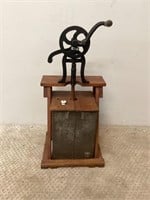 Primitive Butter Churn with Metal Base