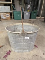 Heavy galvanized pail