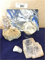 Selenite Slice , Geode & Crystal Structure
