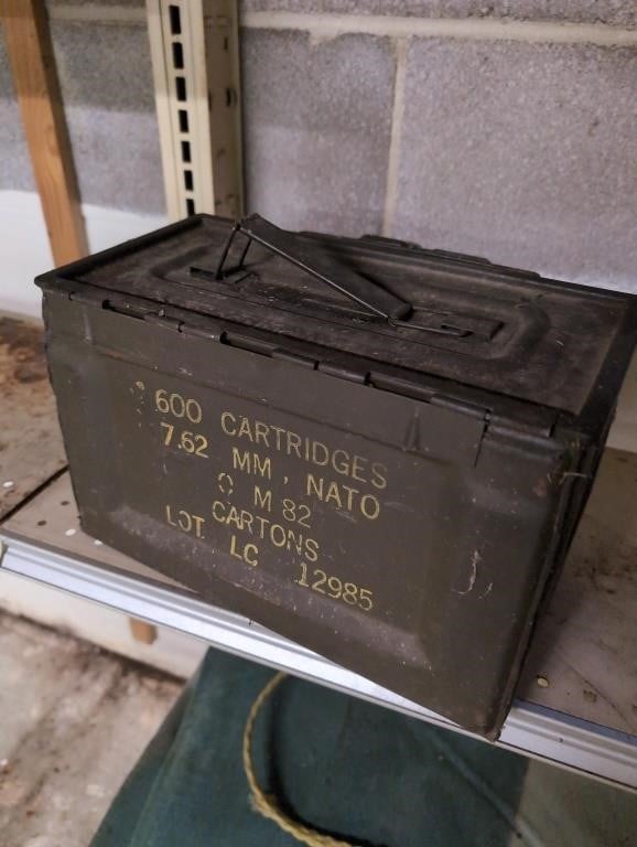 Military metal ammo box