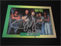 Angus Young Signed Trading Card SSC COA