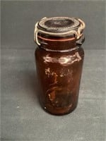 Scarce Lorillard Amber Fruit Jar