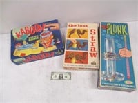 3 Vintage Games - Ideal Kaboom, Ker-Plunk &