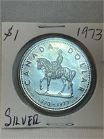 $1 1973 Canada Silver Dollar