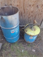 (2) Old Chevron Oil Cans