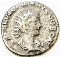 Saloninus AD258 silver Ancient coin 18mm