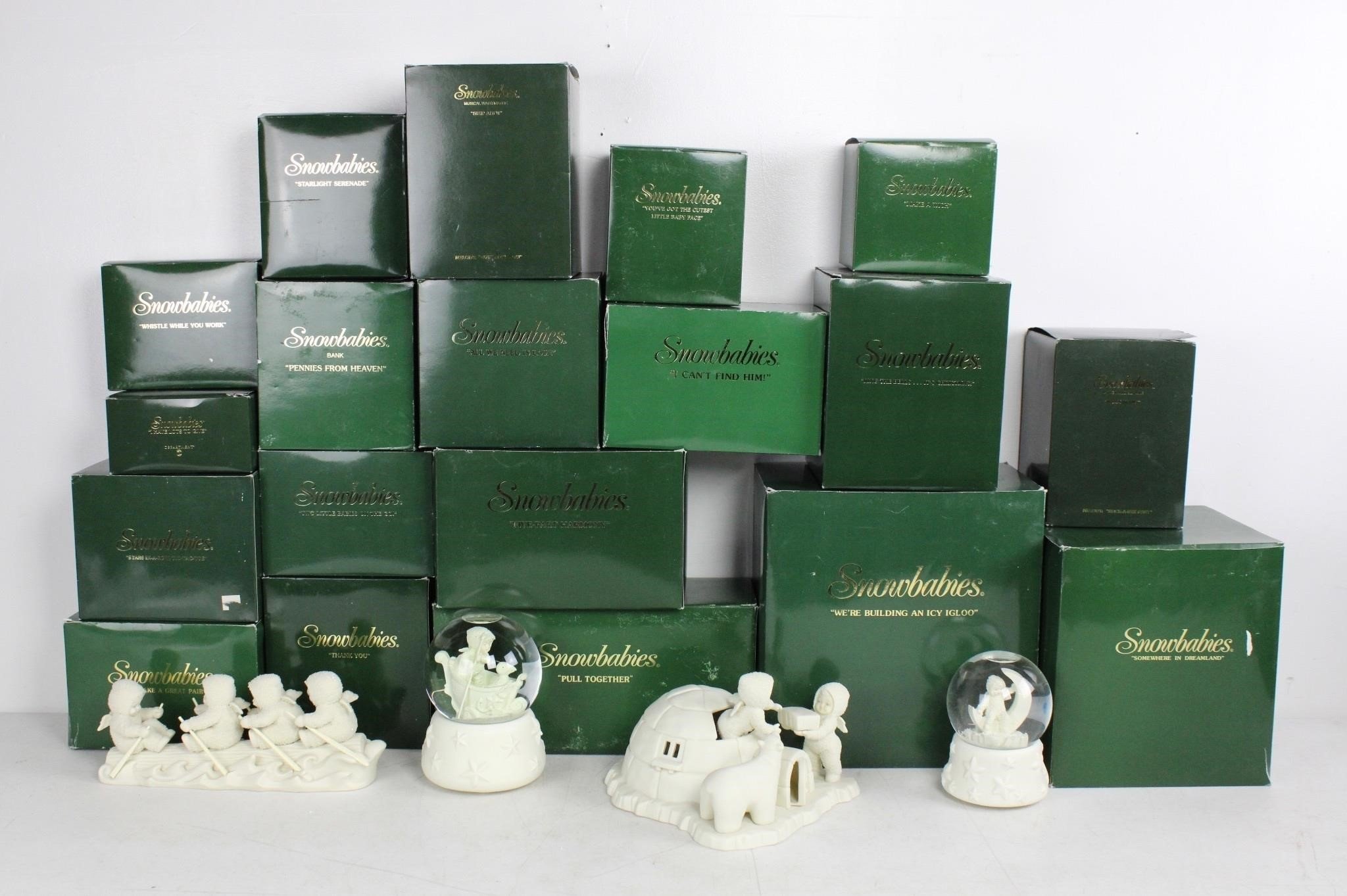 Lot (19) Snowbabies Department56 Ceramic Figurines