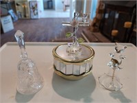 Music box, crystal and glass bells