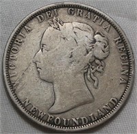 Canada Newfoundland 50 Cents 1882H