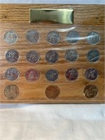 2010 Vancouver Olympic Custom Wood Coin Set - 18 C
