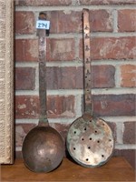Vintage copper laddles