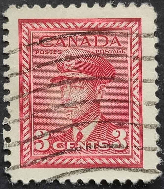 Canada 1942 WWII George VI 3 Cents Stamp #251