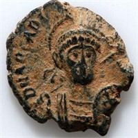 Roman coin AE-Arcadius-Antioch-CONCORDIA AVGG-circ