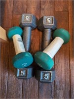 Pairs 2 & 5 lb weights