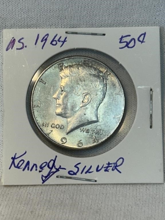 US 1964 Silver Kennedy 50 Cent Coin