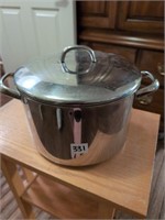 Stainless pot w lid