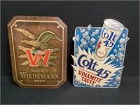 Wiedemann & Colt 45 Beer Signs