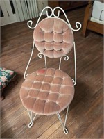 Iron vanity chair vintage