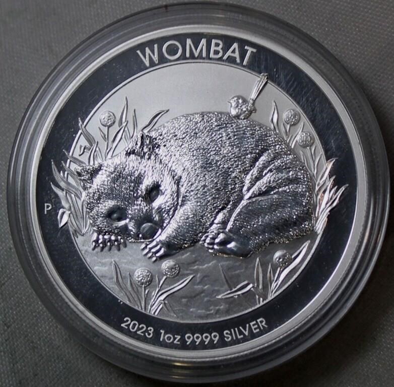 Australia 1oz Silver Bullion 2022 Wombat